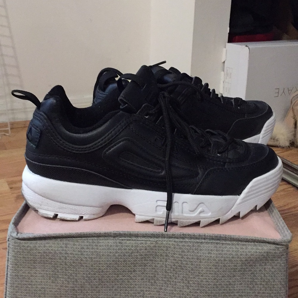 Black Fila Sneakers - will ship ASAP.